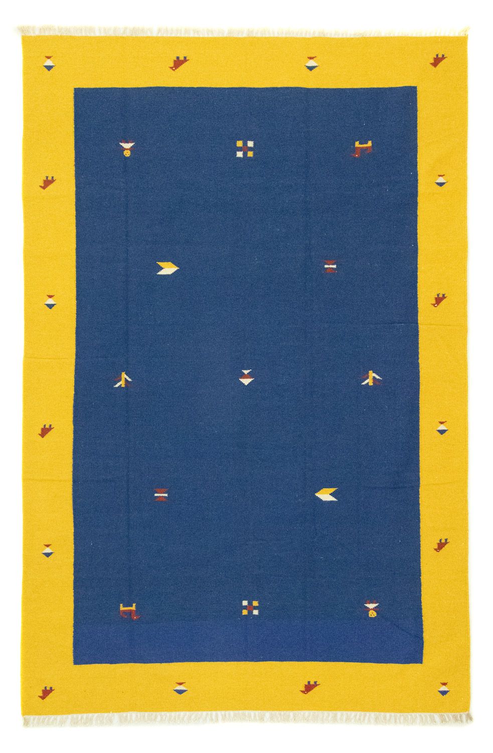 Kelim tapijt - Trendy - 300 x 200 cm - blauw