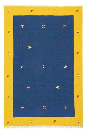 Kelim tapijt - Trendy - 300 x 200 cm - blauw