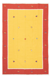 Kelim tapijt - Trendy - 300 x 200 cm - geel