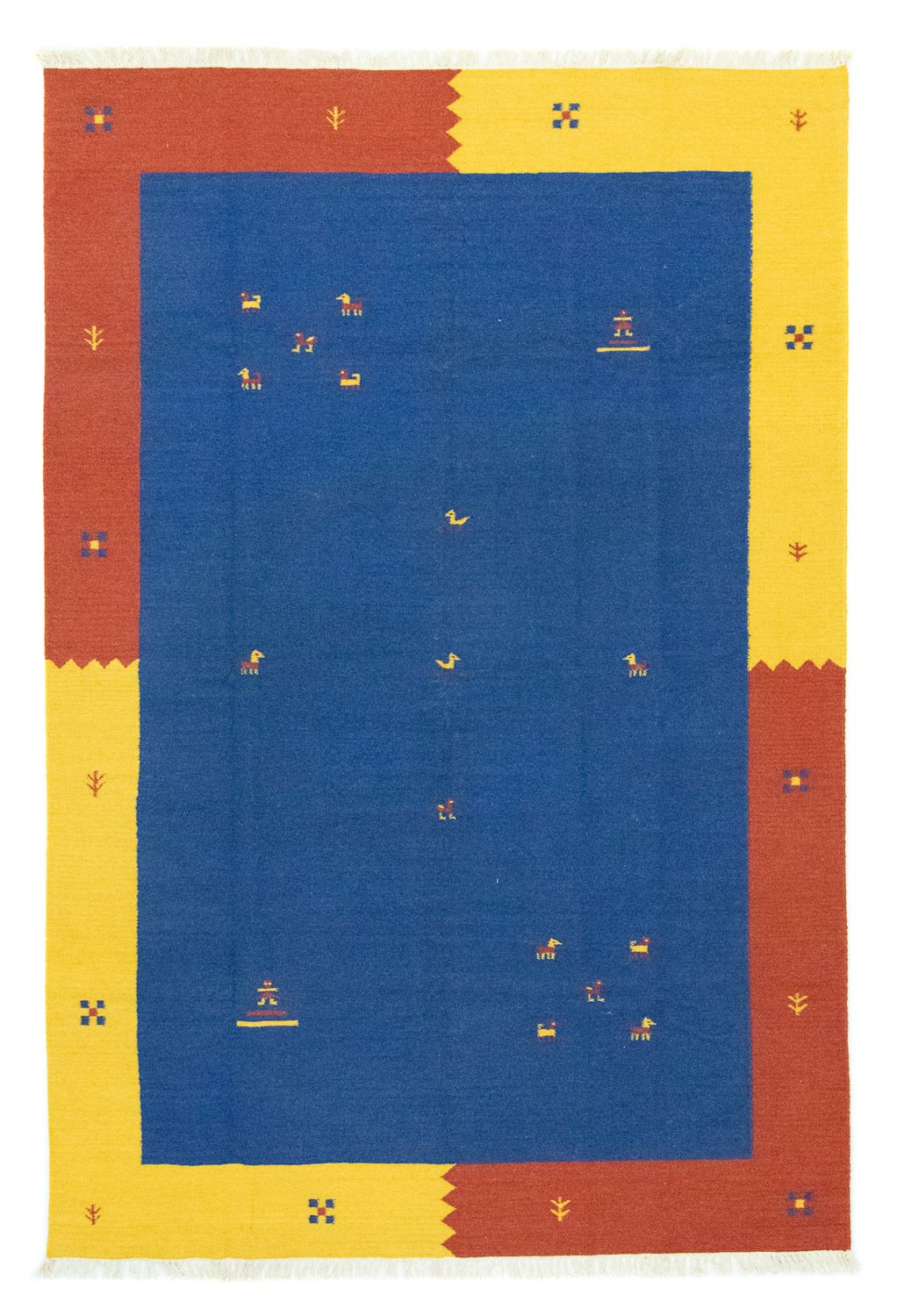Kelim tapijt - Trendy - 300 x 200 cm - blauw