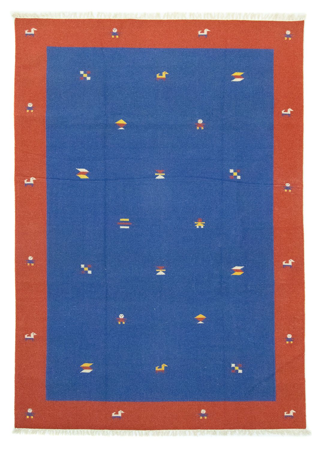 Kelim tapijt - Trendy - 300 x 200 cm - blauw