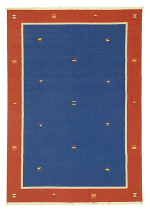 Kelim tapijt - Trendy - 300 x 200 cm - blauw