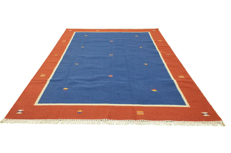 Kelim tapijt - Trendy - 300 x 200 cm - blauw