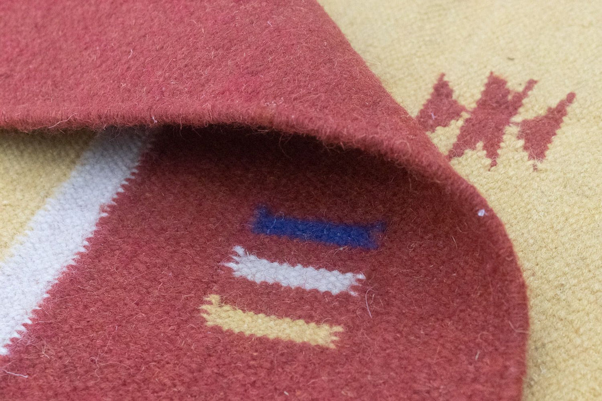 Kelim tapijt - Trendy - 200 x 140 cm - geel