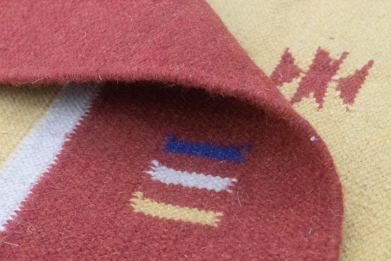 Kelim tapijt - Trendy - 200 x 140 cm - geel