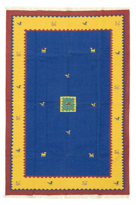 Kelim tapijt - Trendy - 300 x 200 cm - blauw