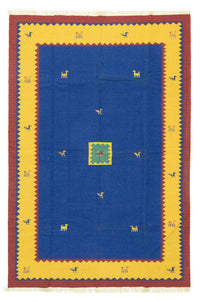 Kelim tapijt - Trendy - 300 x 200 cm - blauw