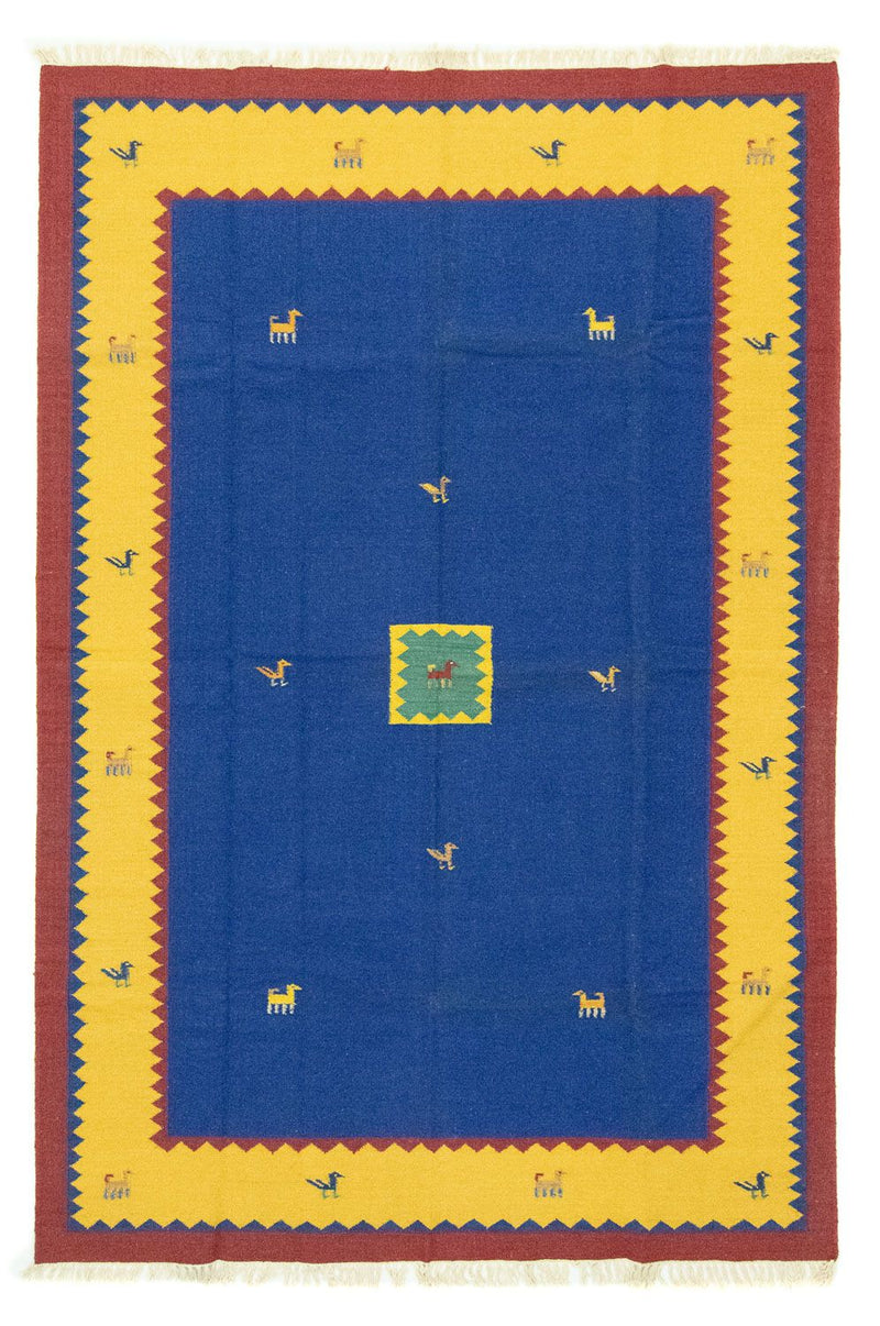 Kelim tapijt - Trendy - 300 x 200 cm - blauw