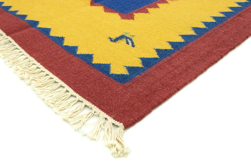 Kelim tapijt - Trendy - 300 x 200 cm - blauw