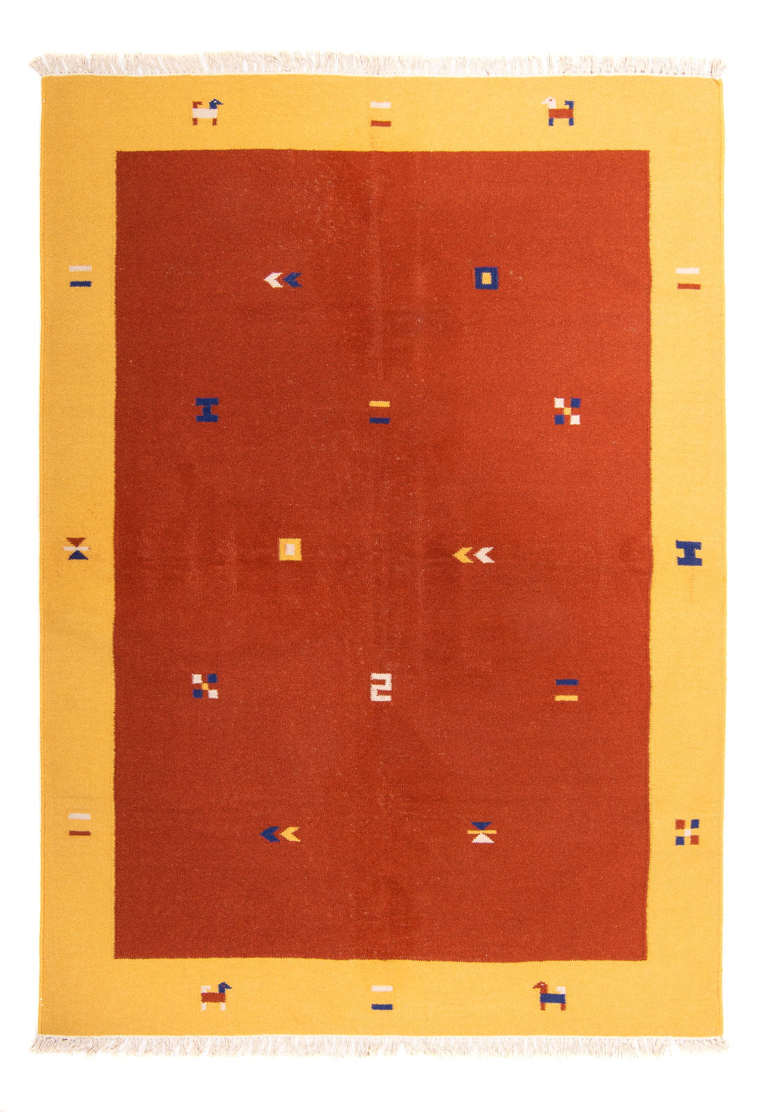 Kelim tapijt - Trendy - 240 x 170 cm - donkerrood