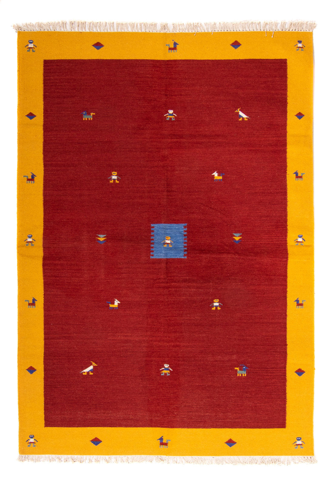 Kelim tapijt - Trendy - 240 x 170 cm - donkerrood