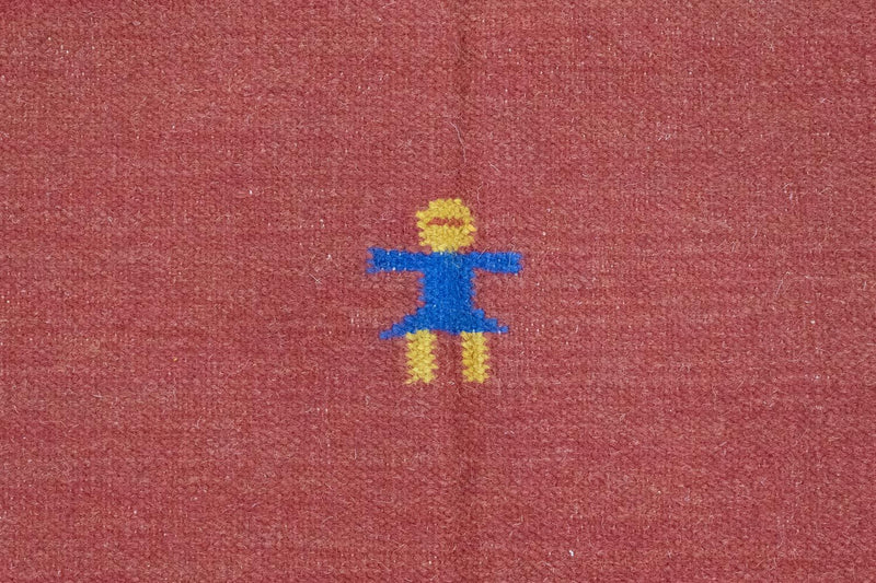 Kelim tapijt - Trendy - 200 x 140 cm - rood