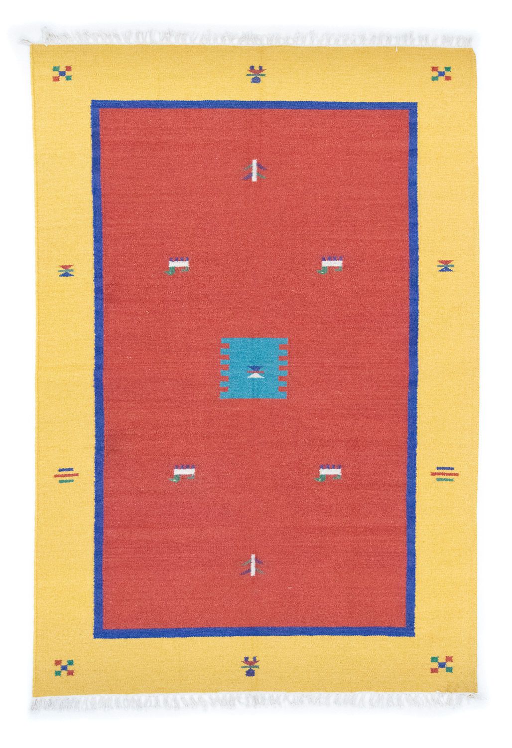 Kelim tapijt - Trendy - 200 x 140 cm - rood