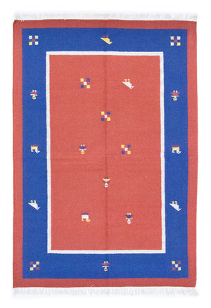 Kelim tapijt - Trendy - 200 x 140 cm - oranje