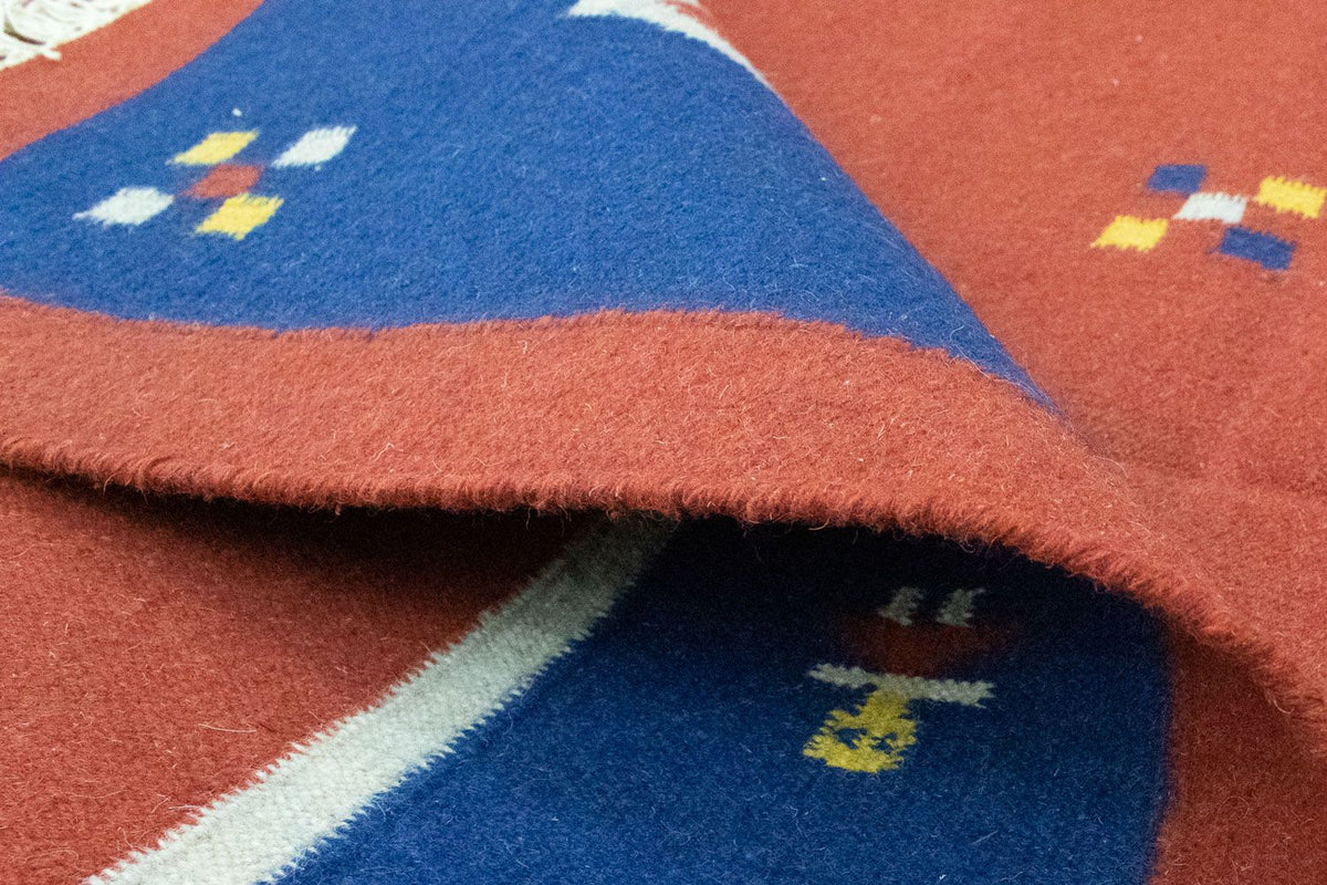 Kelim tapijt - Trendy - 200 x 140 cm - oranje