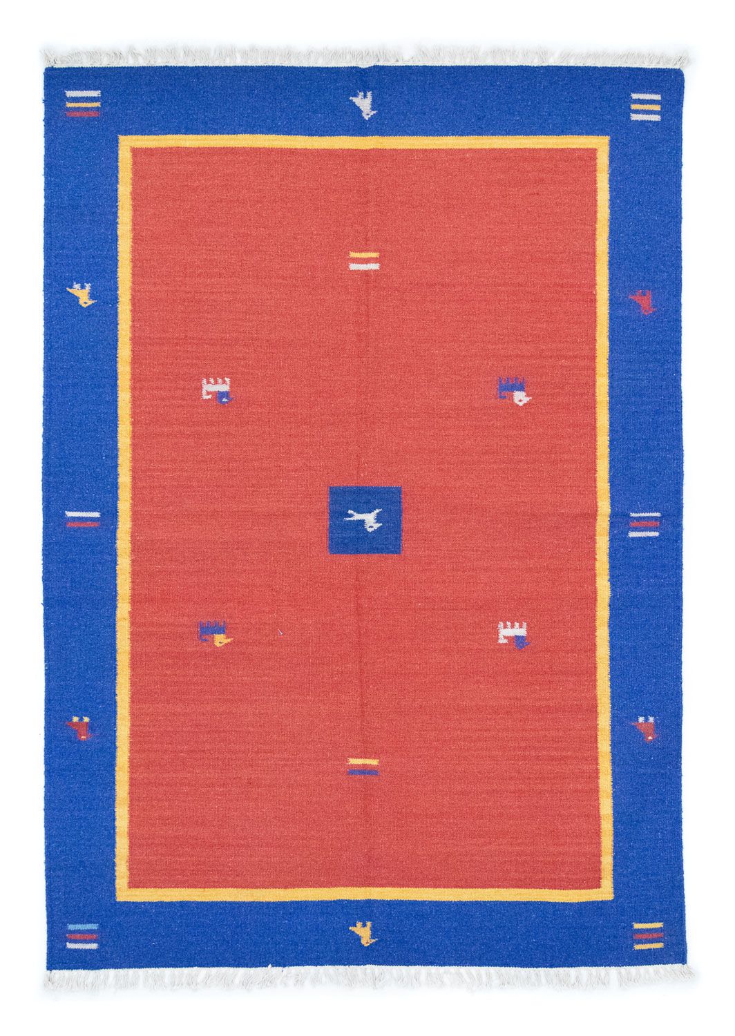 Kelim tapijt - Trendy - 200 x 140 cm - oranje