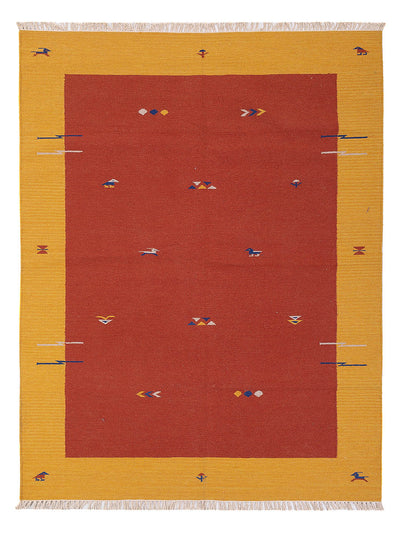Moderne kilim Tapijt - Wollen tapijt