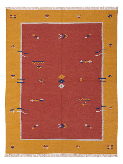 Moderne kilim Tapijt - Wollen tapijt