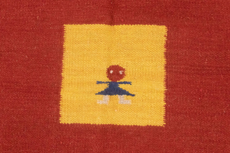 Kelim tapijt - Trendy - 200 x 140 cm - rood