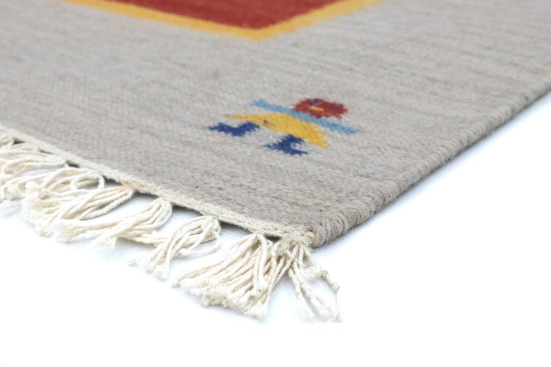 Kelim tapijt - Trendy - 200 x 140 cm - rood