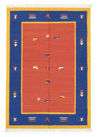 Kelim tapijt - Trendy - 200 x 140 cm - oranje