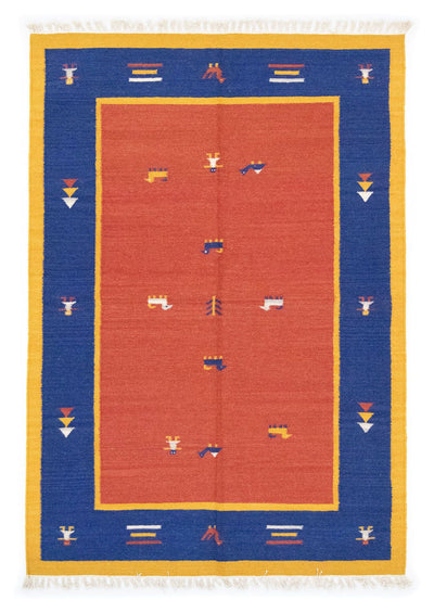 Moderne kilim Tapijt 140x200cm - Wollen tapijt