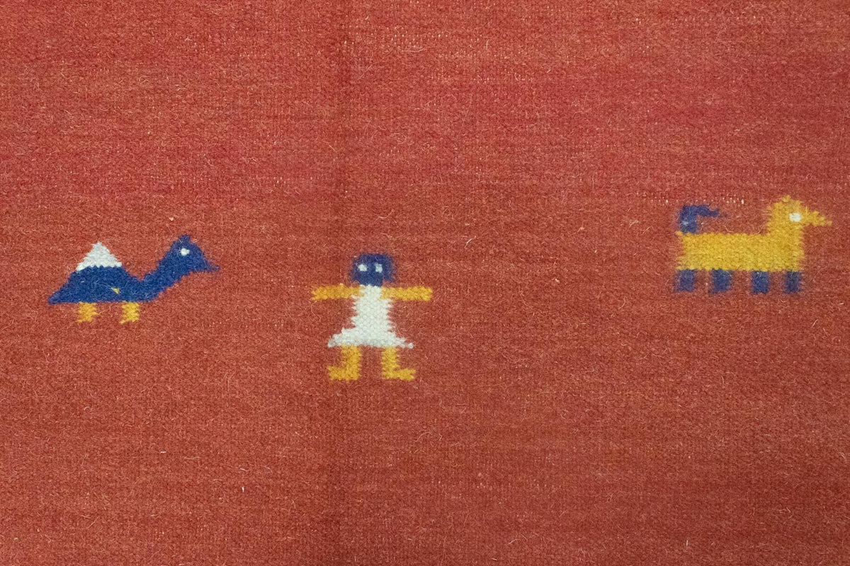 Kelim tapijt - Trendy - 200 x 140 cm - oranje