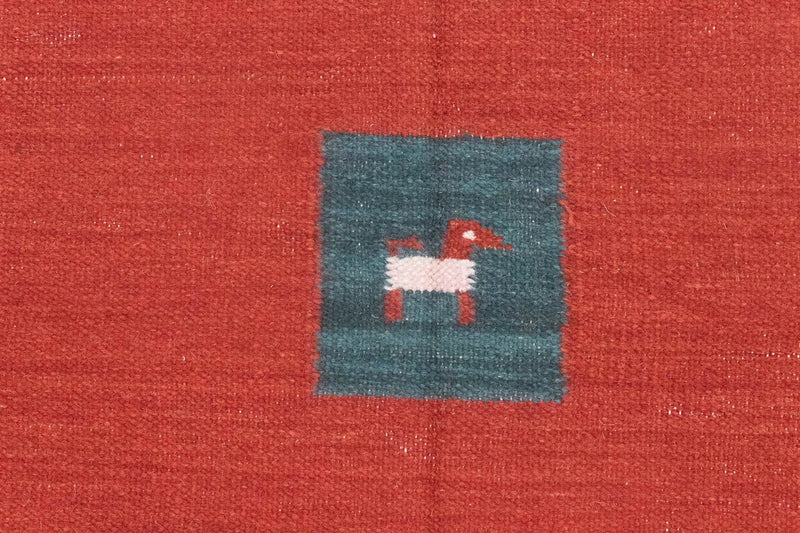 Kelim tapijt - Trendy - 200 x 140 cm - rood