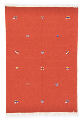 Kelim tapijt - Trendy - 200 x 140 cm - oranje