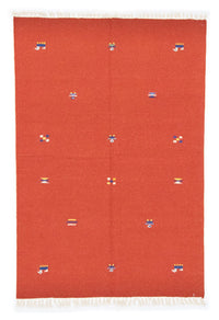Kelim tapijt - Trendy - 200 x 140 cm - oranje