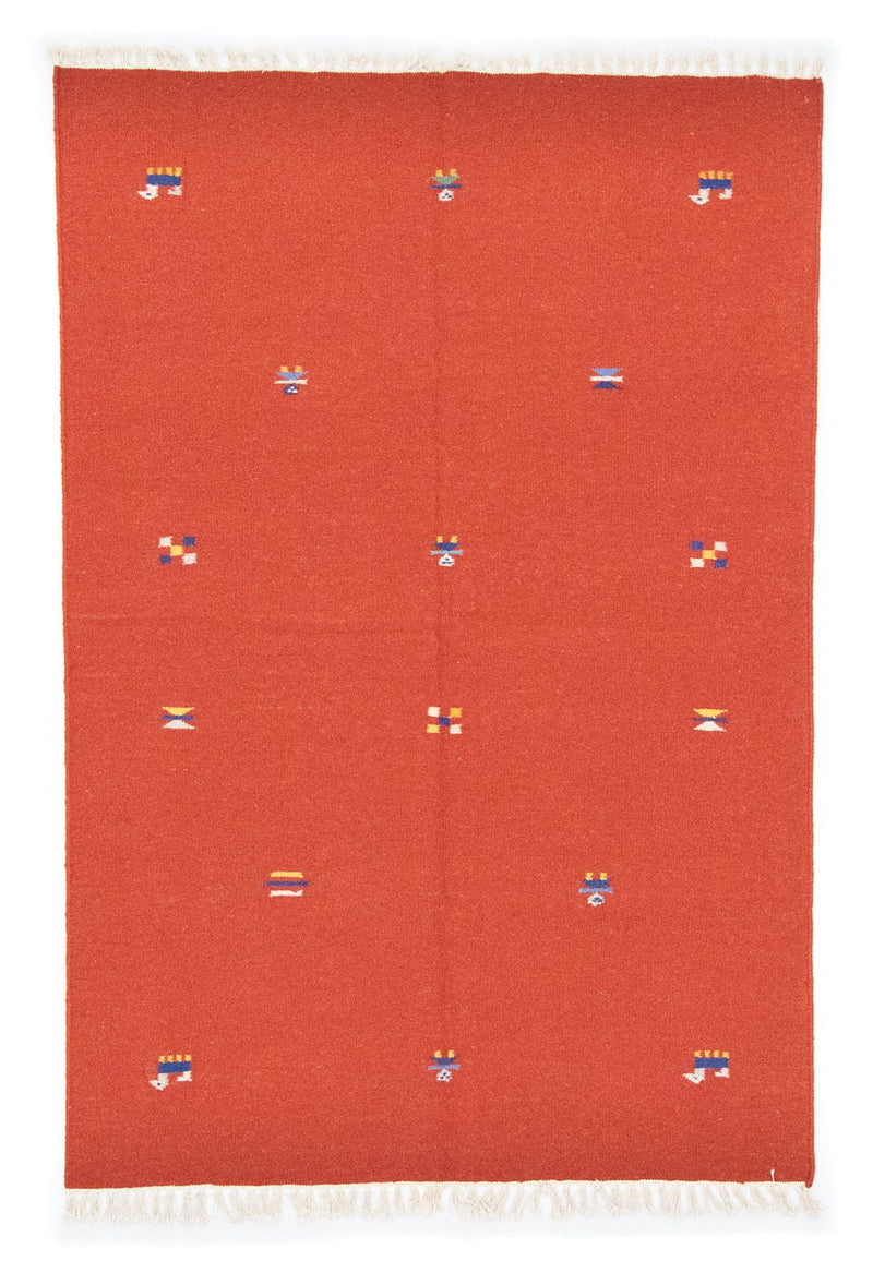 Kelim tapijt - Trendy - 200 x 140 cm - oranje