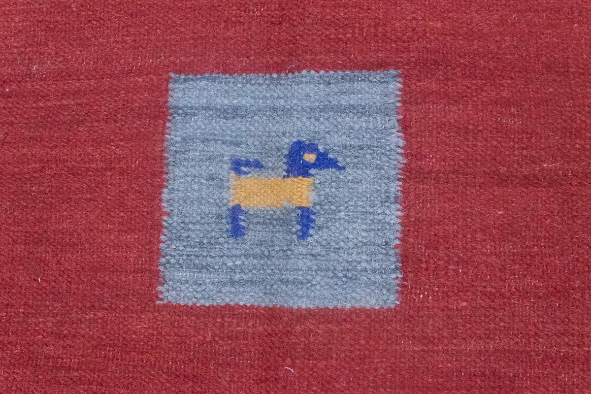 Kelim tapijt - Trendy - 200 x 140 cm - rood