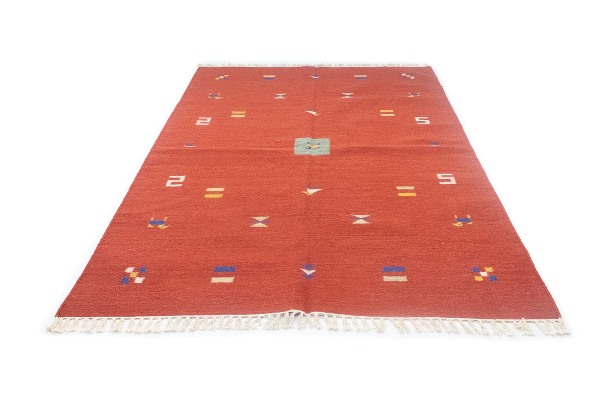 Kelim tapijt - Trendy - 200 x 140 cm - rood