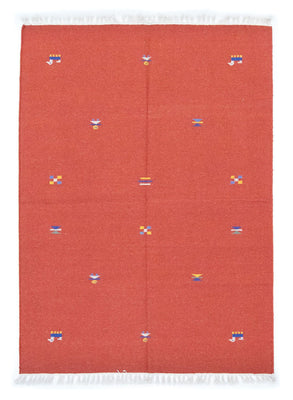 Kelim tapijt - Trendy - 200 x 140 cm - oranje