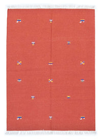 Kelim tapijt - Trendy - 200 x 140 cm - oranje