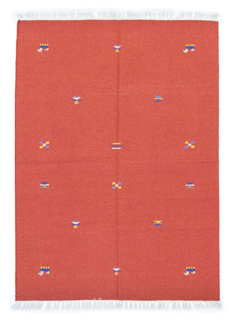 Kelim tapijt - Trendy - 200 x 140 cm - oranje
