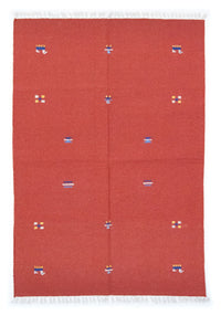 Kelim tapijt - Trendy - 200 x 140 cm - rood