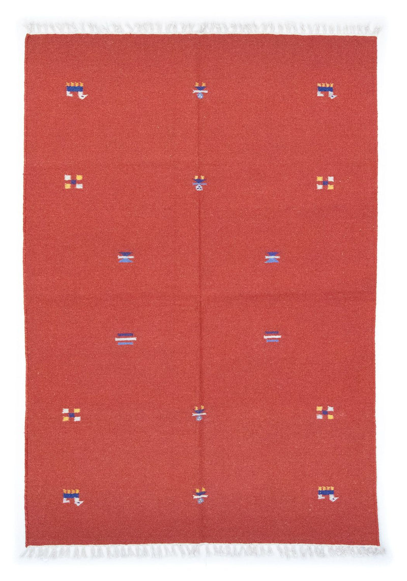 Kelim tapijt - Trendy - 200 x 140 cm - rood