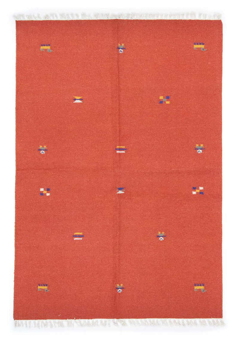 Kelim tapijt - Trendy - 200 x 140 cm - oranje