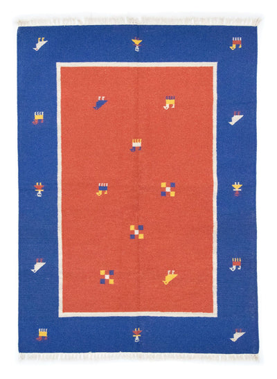 Moderne kilim Tapijt 140x200cm - Wollen tapijt