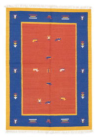 Kelim tapijt - Trendy - 200 x 140 cm - oranje
