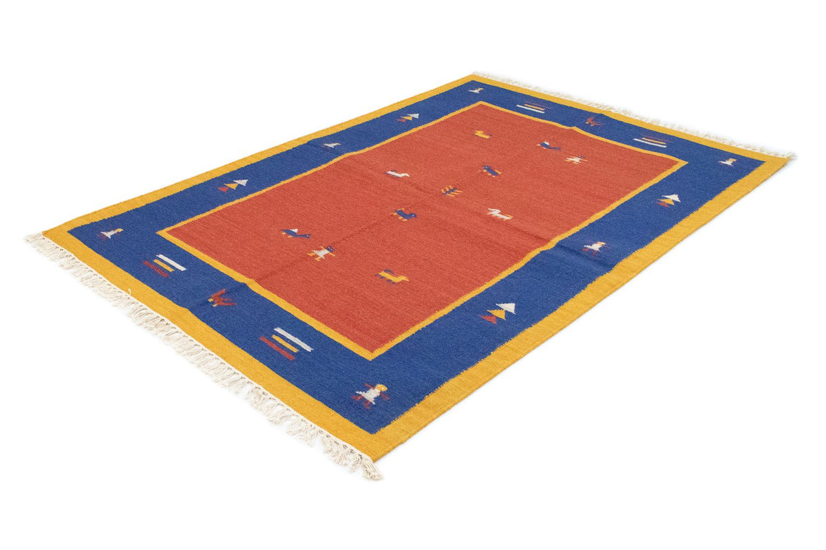 Kelim tapijt - Trendy - 200 x 140 cm - oranje