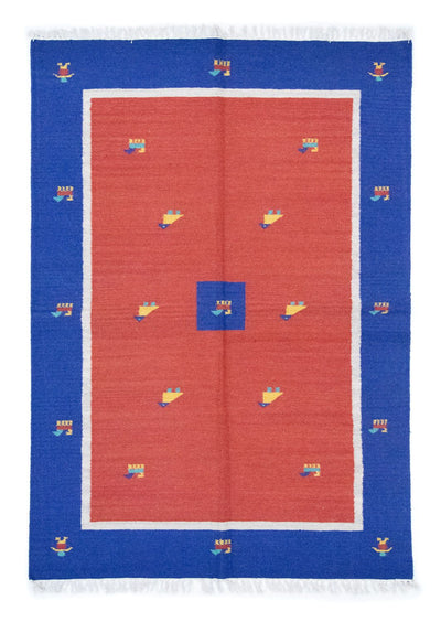 Moderne kilim Tapijt 140x200cm - Wollen tapijt