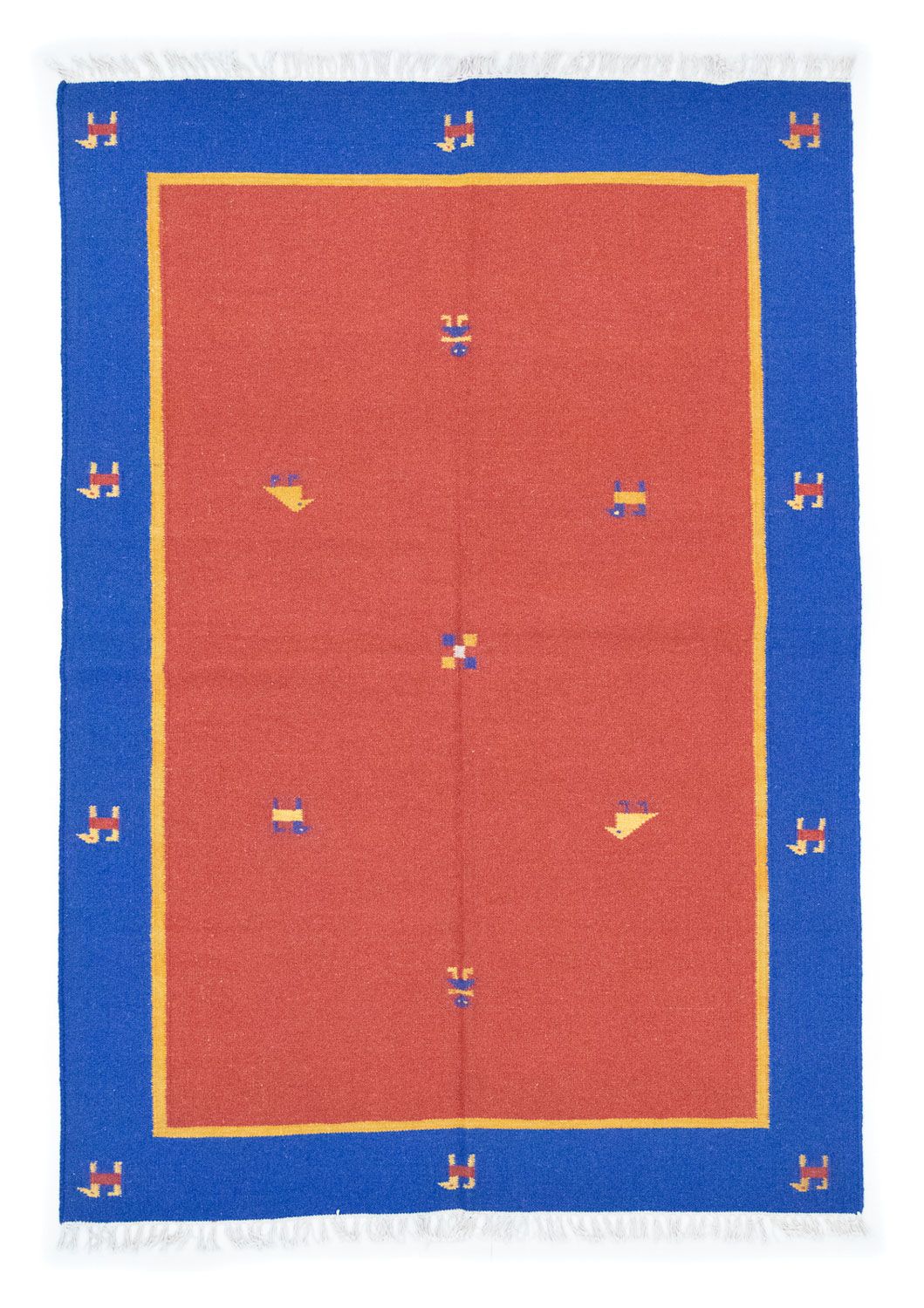 Kelim tapijt - Trendy - 200 x 140 cm - rood