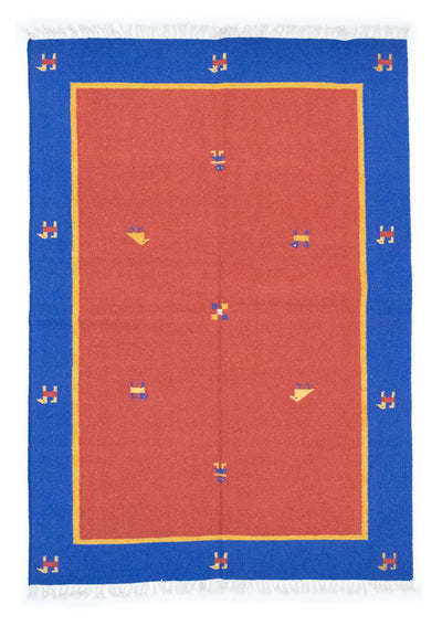 Moderne kilim Tapijt 140x200cm - Wollen tapijt