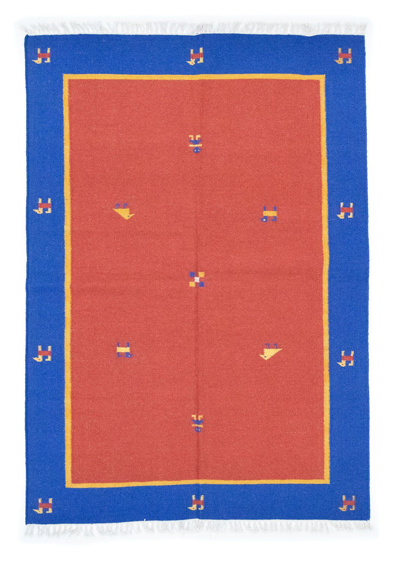 Kelim tapijt - Trendy - 200 x 140 cm - rood