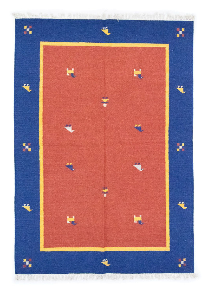 Kelim tapijt - Trendy - 200 x 140 cm - oranje