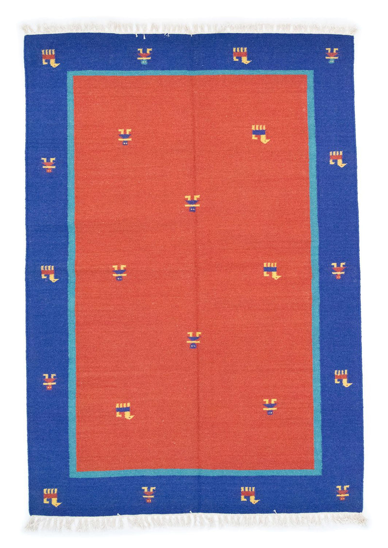 Kelim tapijt - Trendy - 200 x 140 cm - oranje