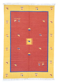 Kelim tapijt - Trendy - 200 x 140 cm - oranje