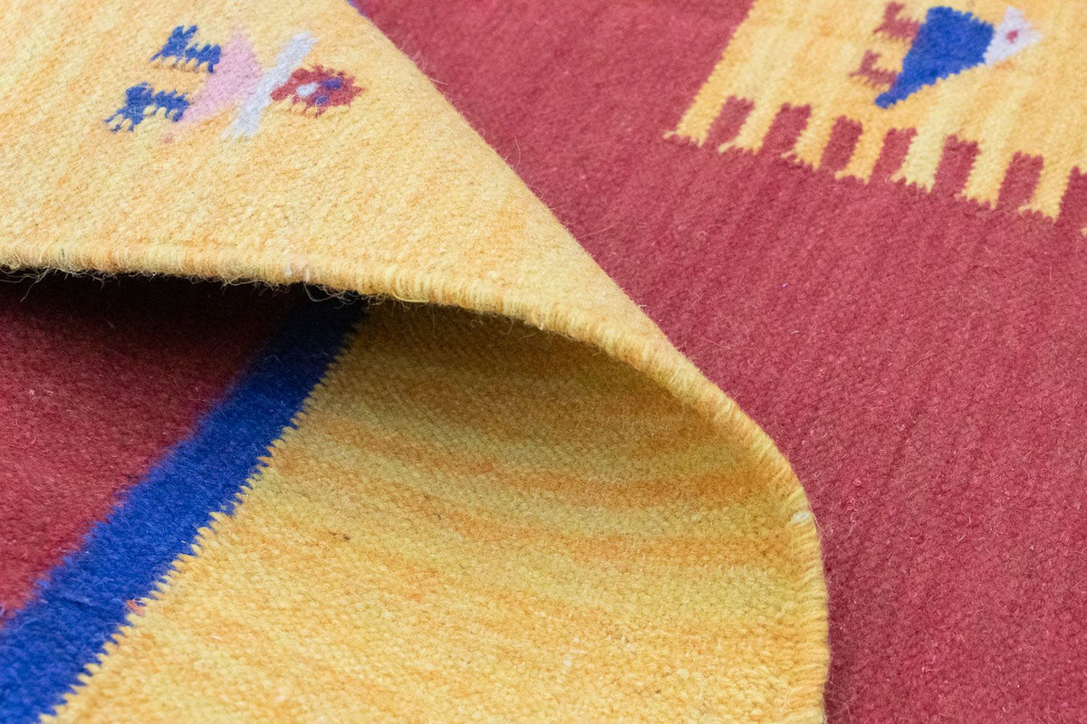 Kelim tapijt - Trendy - 200 x 140 cm - oranje